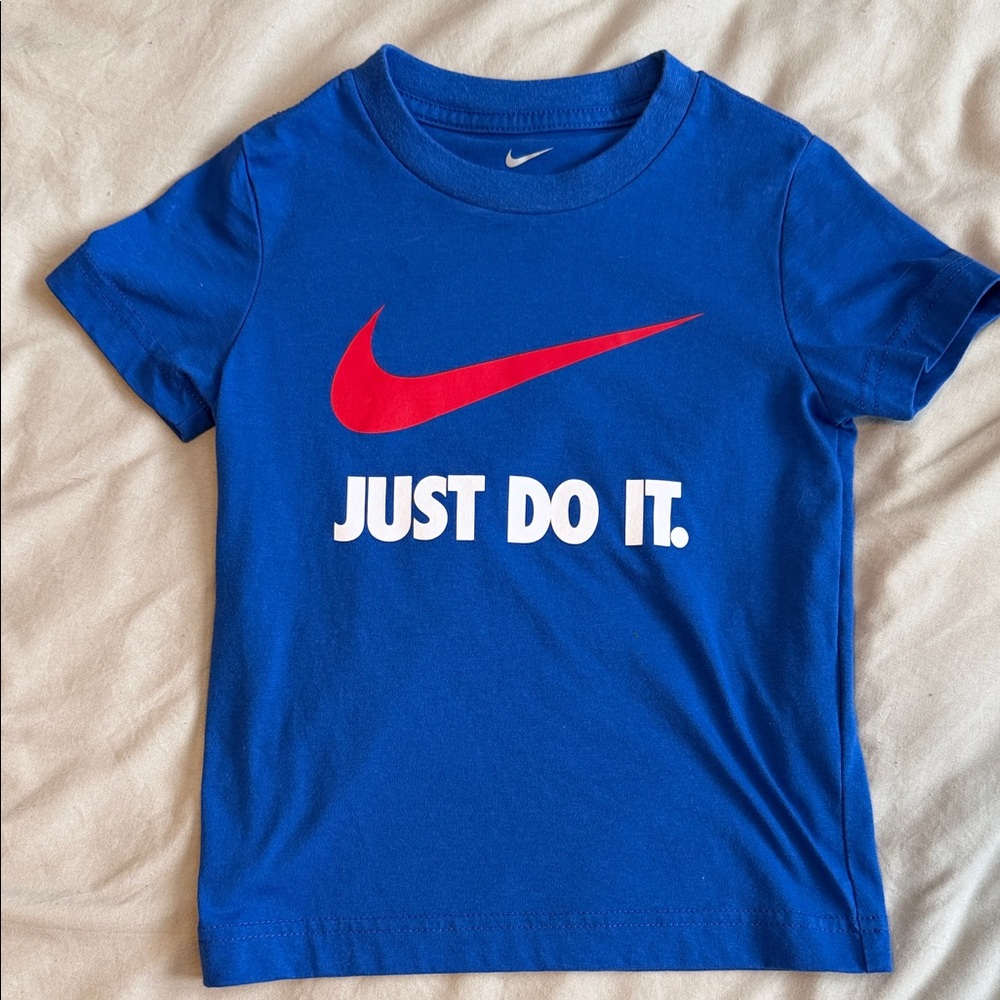 Nike Kids Red and Blue Just Do It T-Shirt